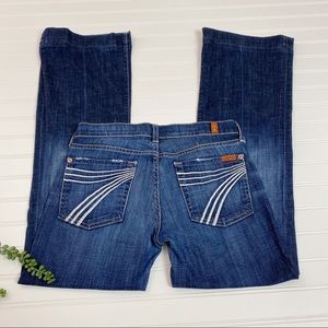7FAMK 7 For All Mankind Flip Flop Dojo Jeans sz 27